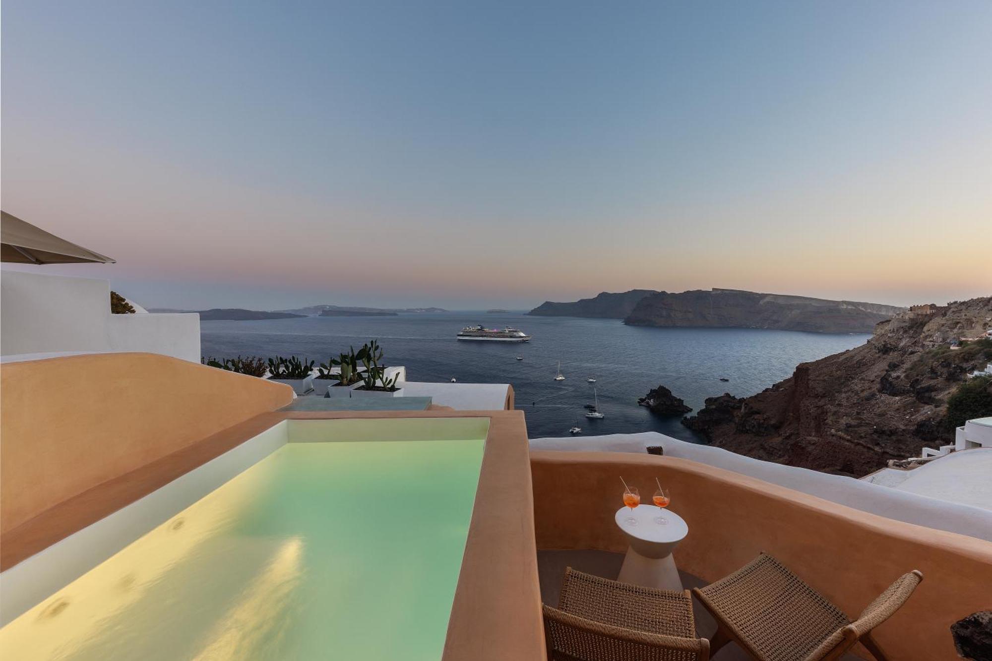 Annouso Villa With Hot Tub By Caldera Houses Oia Eksteriør billede