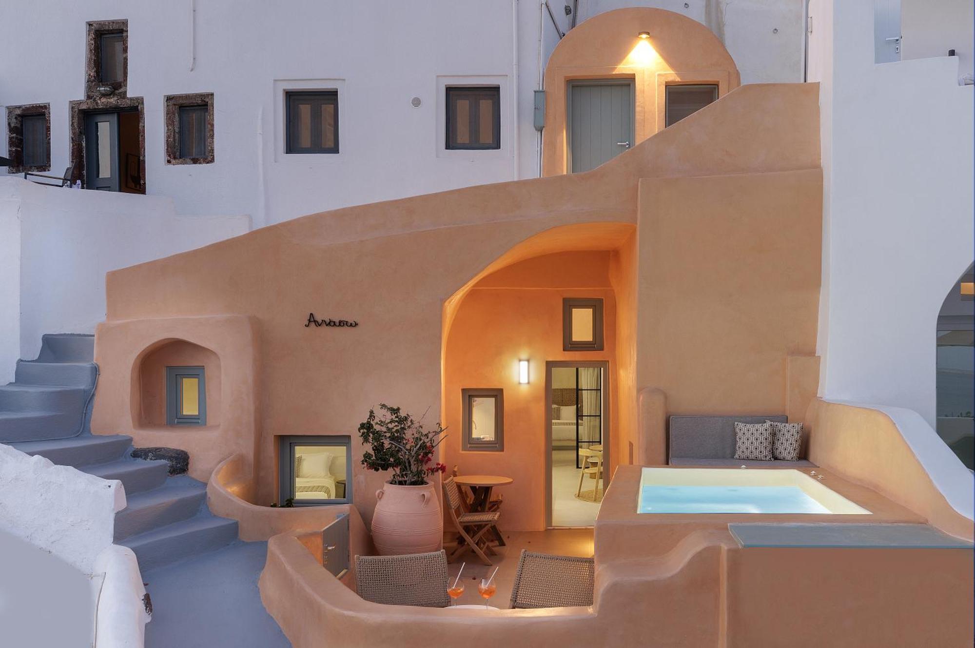 Annouso Villa With Hot Tub By Caldera Houses Oia Eksteriør billede
